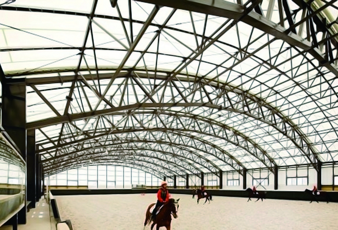地方競走馬教養センター テントドーム型覆馬場